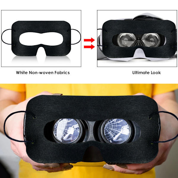 VR engangs øjenmasker til Vision Pro/Meta Quest 3, 100-pak
