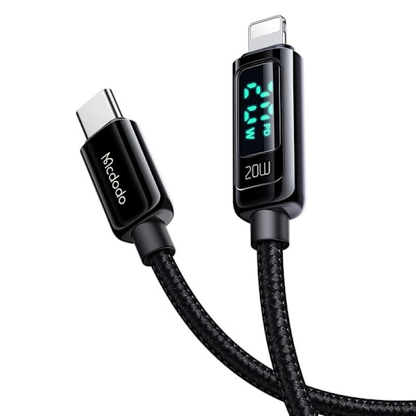 Mcdodo CA-8810 USB-C till Lightning-kabel, 36W, 1,2m (svart)