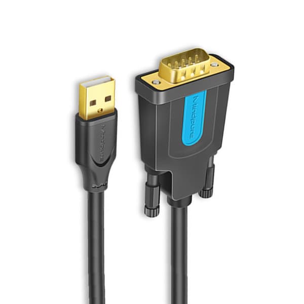 USB til RS232-serielt kabel med DB9-han til DB9-han-stik til printere og kompatible enheder, hurtig stabil dataoverførsel 1 m 1 m
