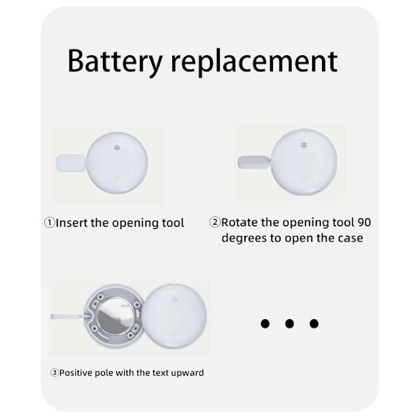 Tracker Small Mini Anti-Lost Device - MFI-certifierad Vit