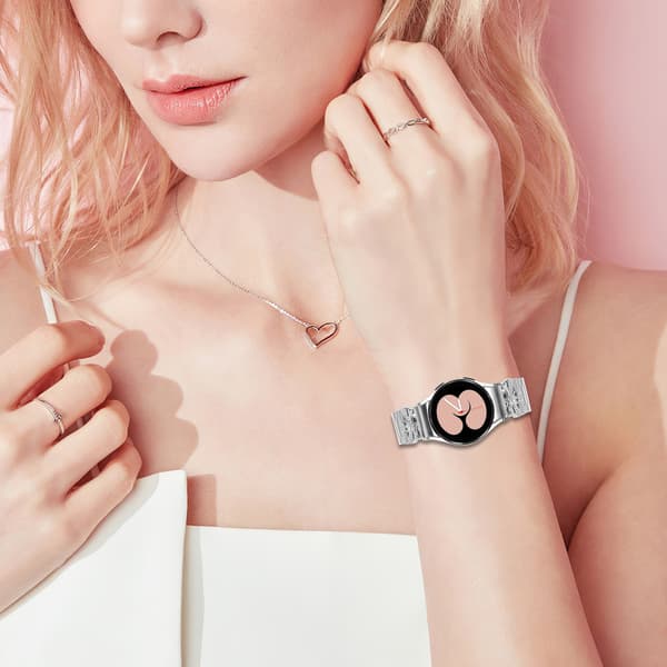Galaxy Watch 4/5/6 Metalrem Silver Silver