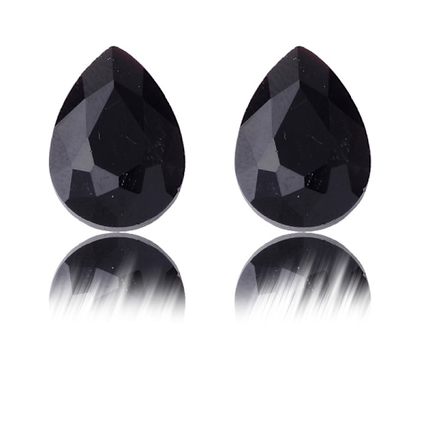 Teardrop Rhinestones Glas Crystal Gems för DIY Crafts 100st Svart M