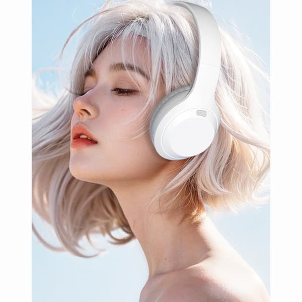 Trådlösa Bluetooth-hörlurar DR10 - Vitgrå