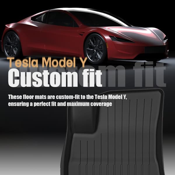 Golvmattor och bagagerumsmattor för Tesla Model Y  2017 to 2024
