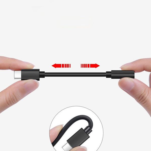 Premium Audio Cable - Grå med lilla accenter