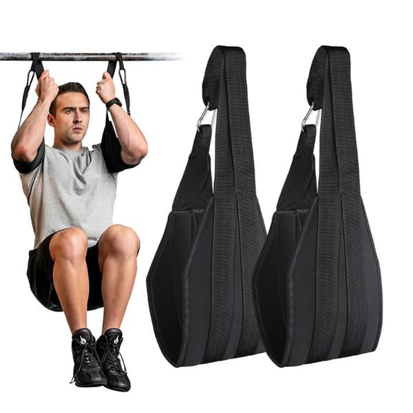 Pull-Up Arm Straps 2-pack: Hängande magremmar för coreträning, kompatibelt med standard pull-up bar