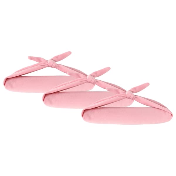 Ubesværede bølger: Varmefrit sløjfe hårkrøllesæt (4-pak) Pink Pink