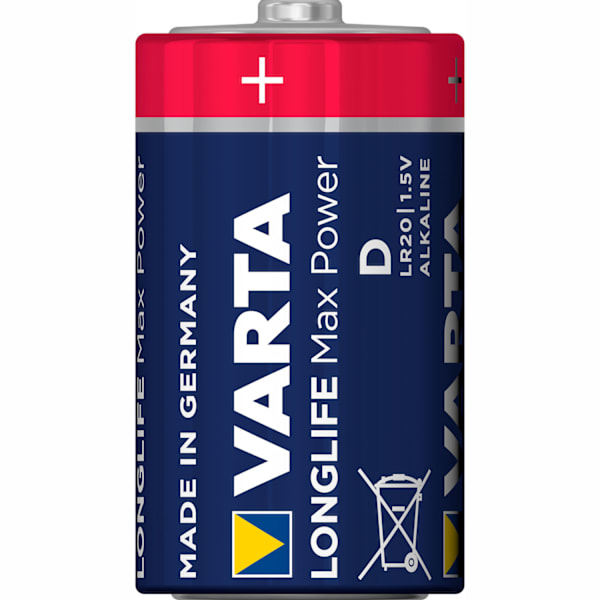 Longlife Max Power D / LR20 Batteri 2-pack