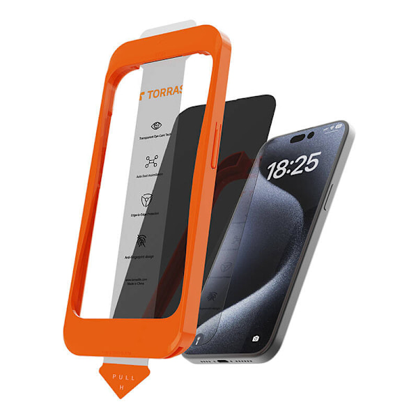 Torras Install Master härdat glas för iPhone 16 ProMax
