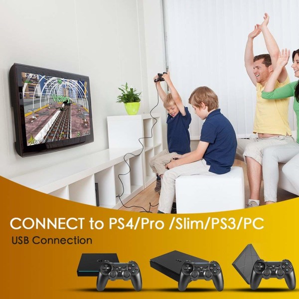 Playstation 4-controller - kablet PS4-controller (sort)