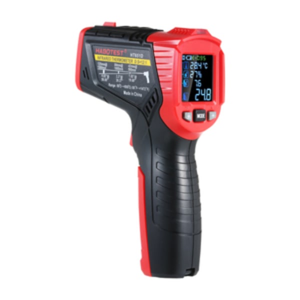 Digital laserpyrometer Habotest HT651D, fuktmätare