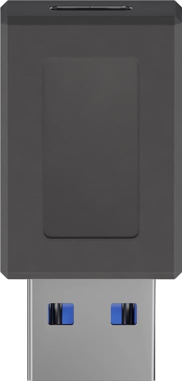 USB 3.0 SuperSpeed ​​​​USB-A - USB-C™ -sovitin, musta