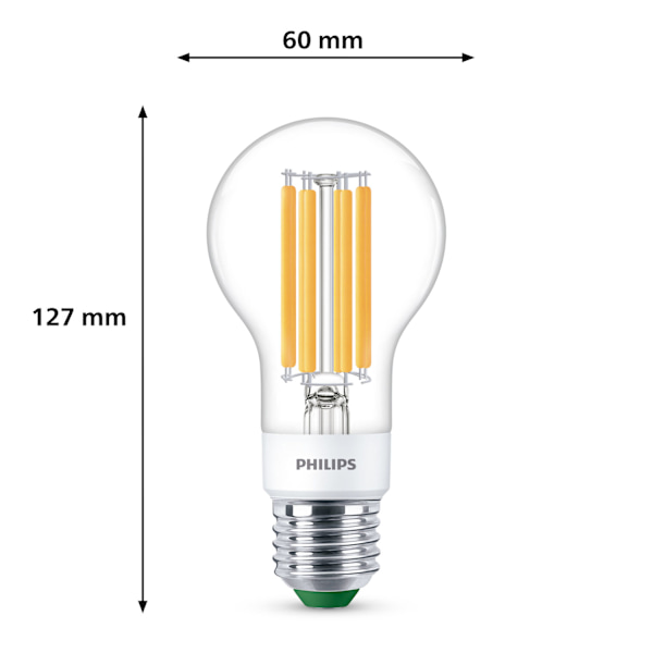 LED E27 Normal 4W (60W) Klar Dimbar 840lm 2700K Energiklass A