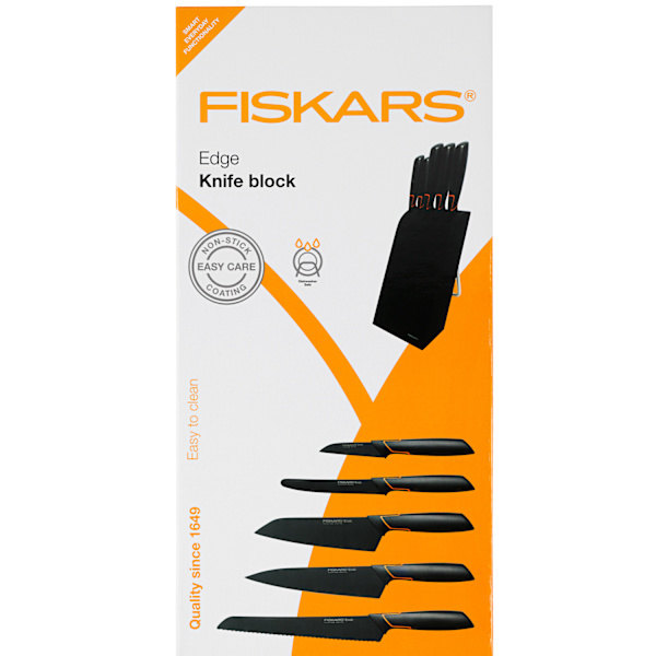 Fiskars Knivblock Edge med 5 knivar