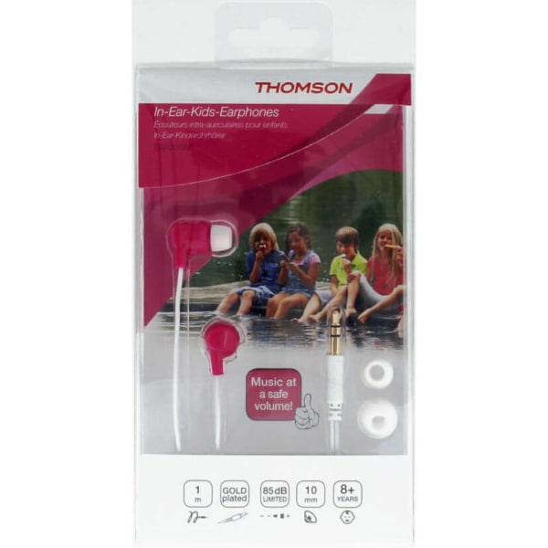 THOMSON Hörlurar In-Ear Barn Max 85dB Rosa