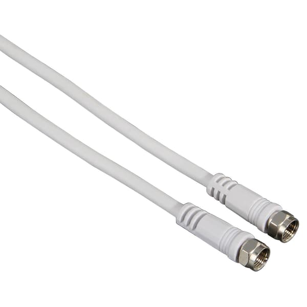 Kabel Antenn SAT 75dB F-F Vit 5m Bulk
