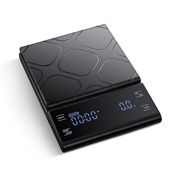 Kaffevåg med Timer - Svart 3kg/0.1g