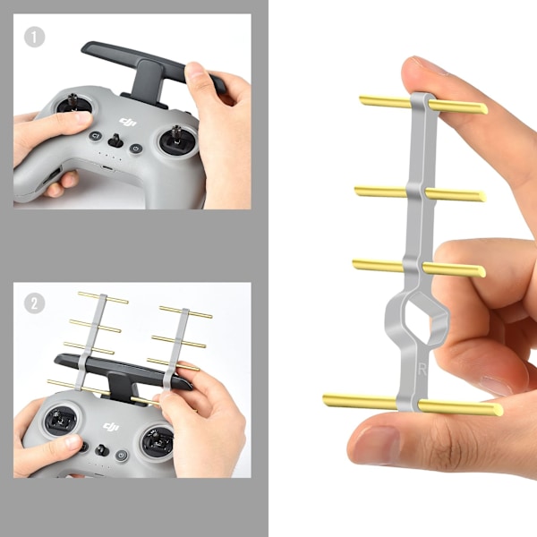1 par 2,4-Ghz Yagi-UDA antennområdesförlängare signalförstärkare för DJI Avata/FPV Flerfärgad