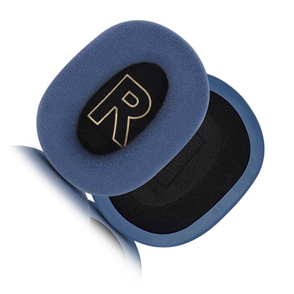 Blå velour ørepudebetræk til Logitech G PRO X (par)