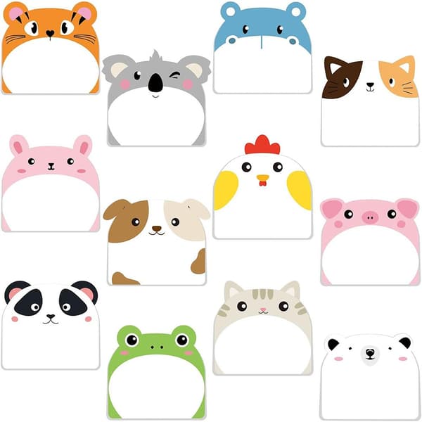 Søde Sticky Notes - 12-pak sæt med Panda Design