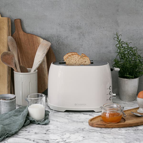 Leivänpaahdin 2 viipaletta 800W BR610 Creme White -sarja