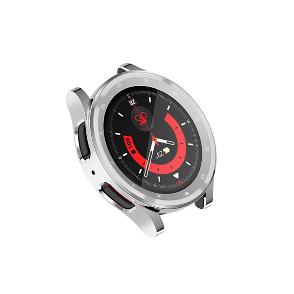 TPU beskyttende etui med skaladesign til Samsung Galaxy Watch 5 Pro Sølv