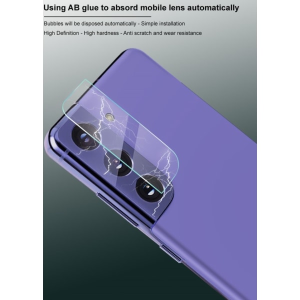 Samsung Galaxy S21 linsskydd 2-pack Transparent