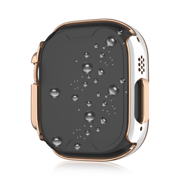Cover+Screen Protector Film til Apple Watch 9/8/7 45mm Rose guld