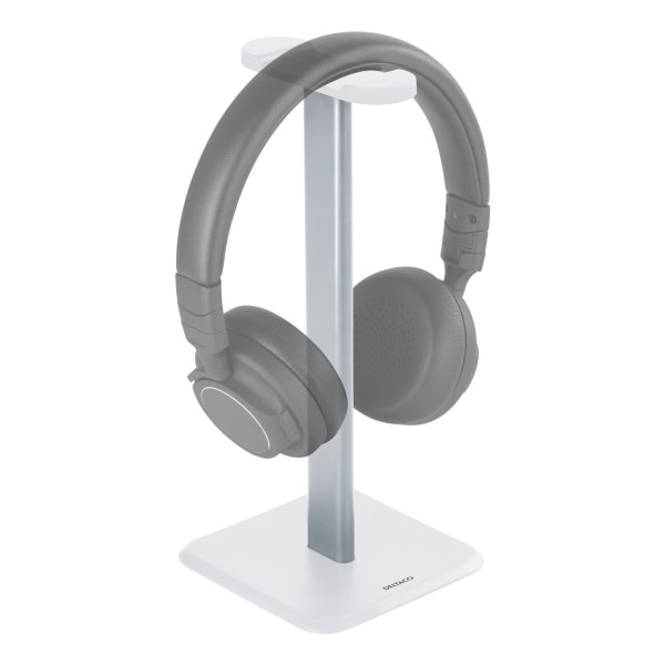 Headphone stand, aluminum, anti-slip, white