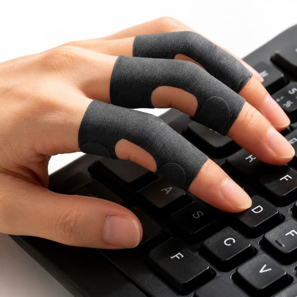 30 stk. fingerledsstøttetape til enkeltfinger, typing, touchskærm og let håndarbejde Black Black