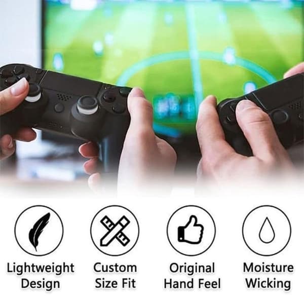 Ringe til tommelstik EVA – sigteassistent for præcis sigte i FPS-spil, 4 modstandsniveauer, kompatibel med PS4/PS5, Xbox, Nintendo Switch, Google Stad