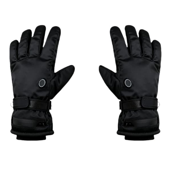 Genopladelige opvarmede touchscreen-handsker til udendørs vinteraktiviteter (4-8 timers batteri) Black Black