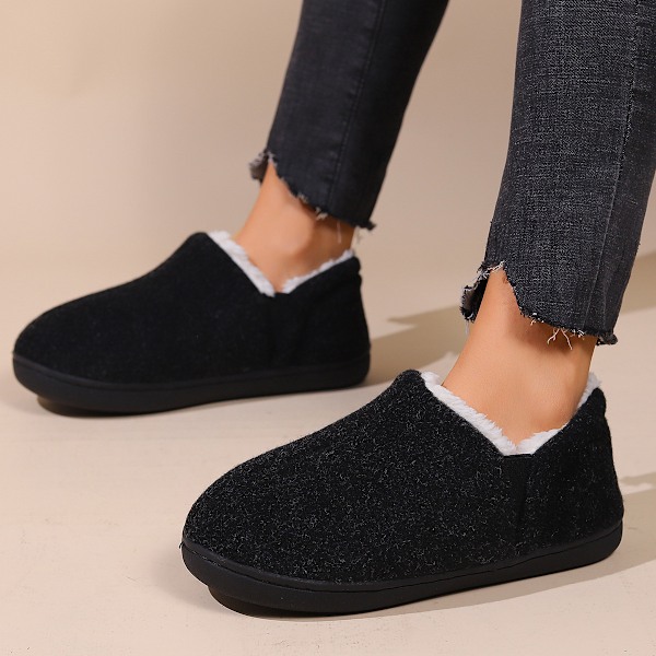 Herre Fleece Hjemmesko, Varme & Komfortable Memory Foam Hjemmesko