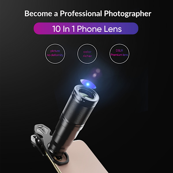 22XDG9 Monokulært teleskop - High Definition Mobile Lens