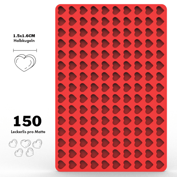 Mini Bakform för Kakor och Choklad Red Red