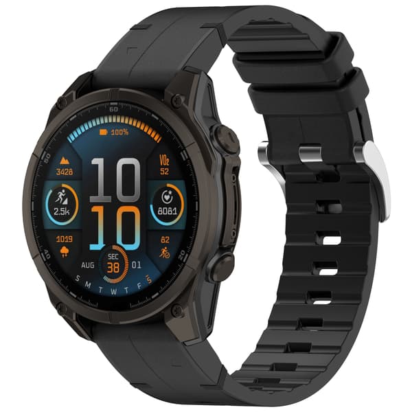 Klockarmband för Garmin Smartwatch Black 26 mm Black 26 mm