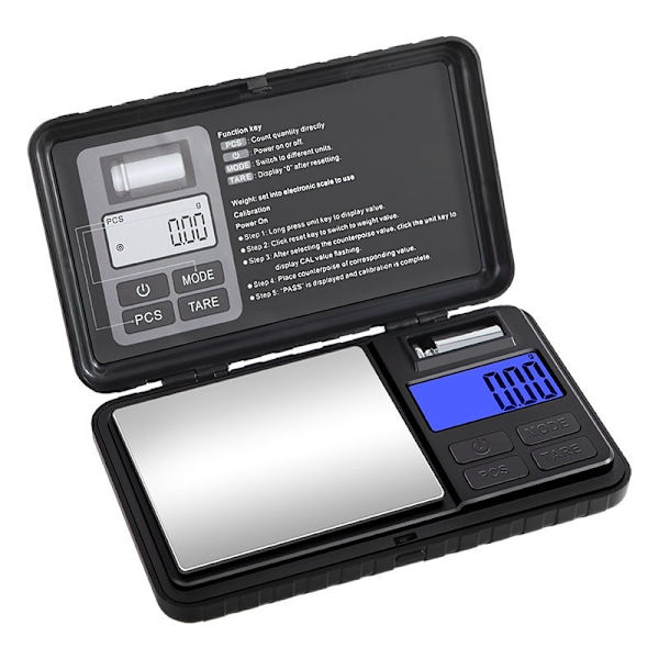 Multifunktionell Smyckesvåg Batteriutgåva 1kg/0.1g
