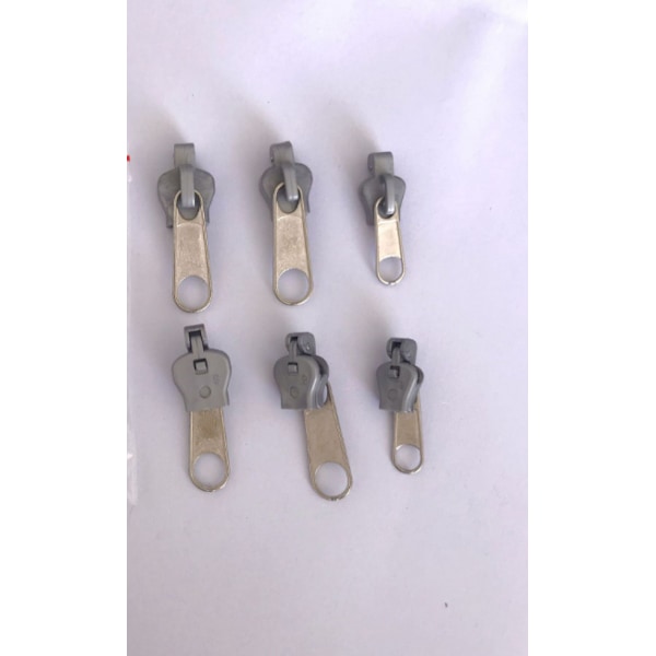 Fix A Zipper (6-pak) - Universal lynlås reparationssæt Silver Silver