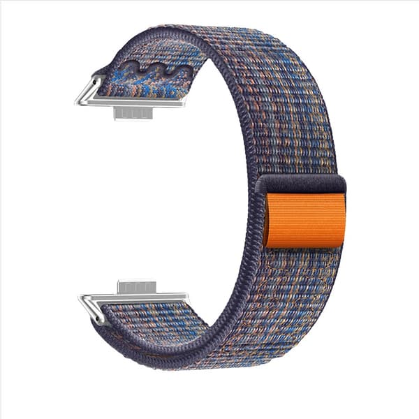 Stilfuld nylon loop sportsrem til Huawei Watch Fit 4/3 Orange Orange