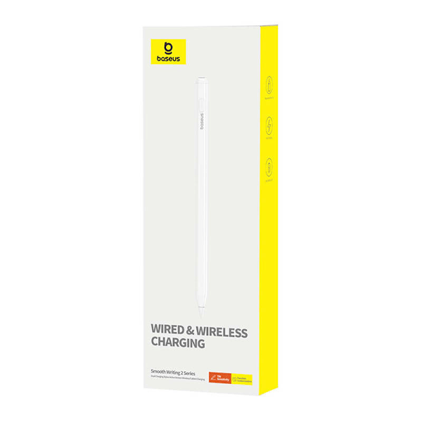 Active stylus Baseus Smooth Writing Series med trådløs og kablet opladning (hvid)