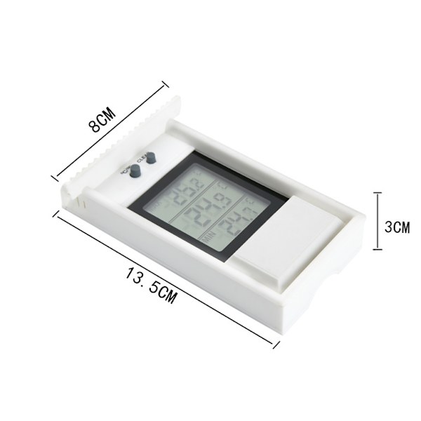 Elektronisk Termometer för Utomhusbruk White White