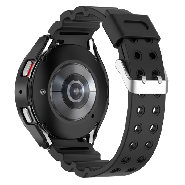 Silikon armband Svart  Samsung Galaxy watch5/watch4 (40 mm) Svart