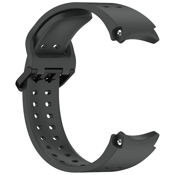 Dubbelknäppt silikonarmband för Samsung Galaxy Watch 7-4 Mörkgrå