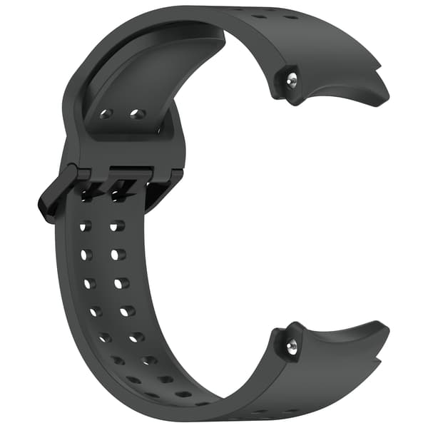 Silikoneurrem med dobbeltspænde til Samsung Galaxy Watch 7-4 DarkGrey DarkGrey