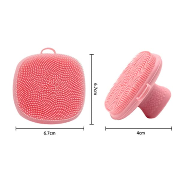 Bærbar silikone ansigtsrensebørste til makeup Pink Pink