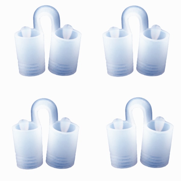 INF Anti-snarkring Näsklämma mot snarkning 4-pack Transparent