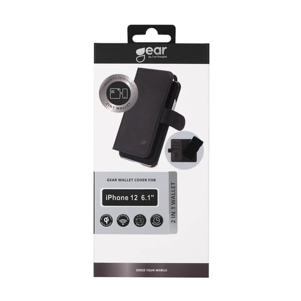 Mobilfodral 2-i-1 3 Kortfack Svart - iPhone 12/12 Pro