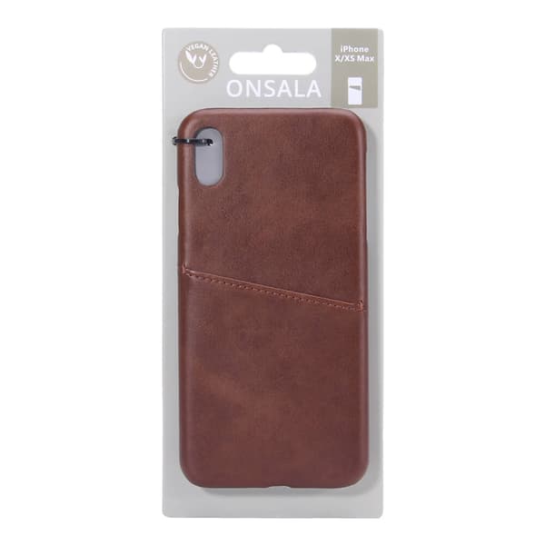 Mobilcover med Kortrum iPhone X/XS Max Brun