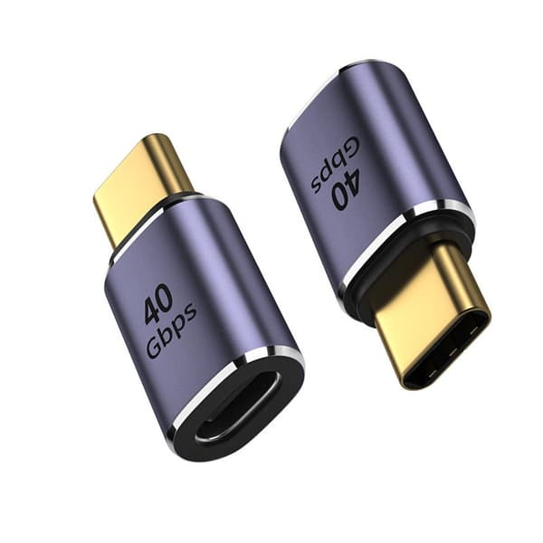 TYPE-C Hun til TYPE-C Han Adapter - Direkte - 2 stk.