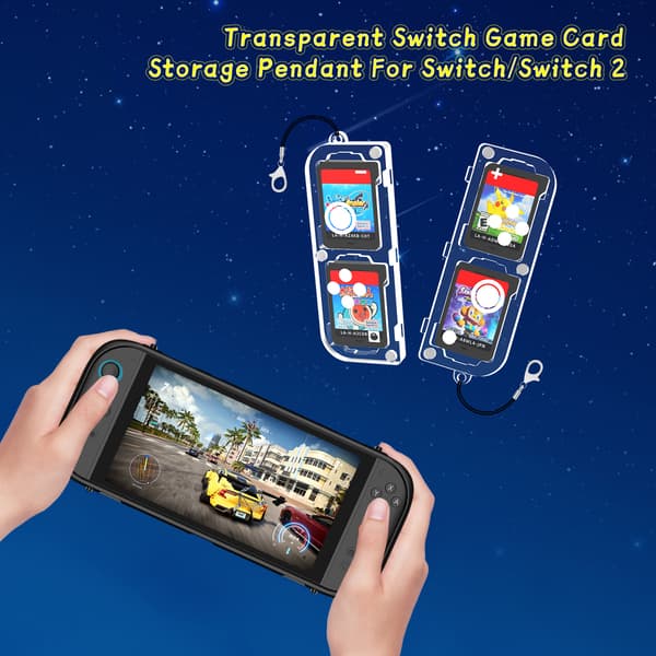 Kompakt Spelkortsfodral för Switch2 - Rymmer 4 Kort